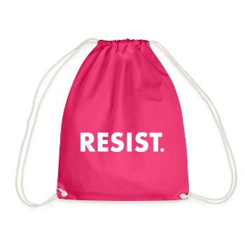 Resist - Turnbeutel - Fuchsia - Vorne