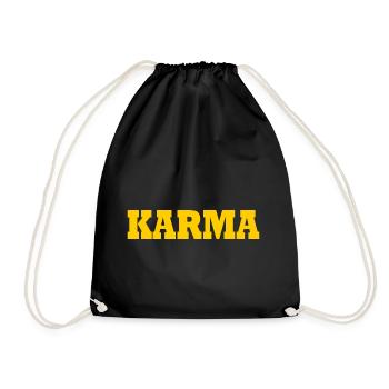 Karma - Turnbeutel - Schwarz - Vorne
