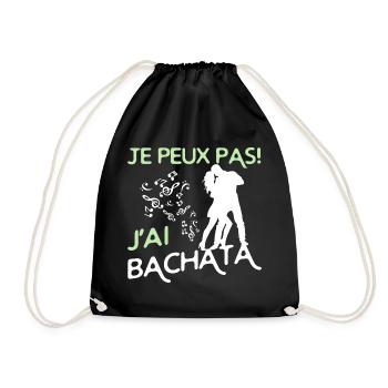 danse Bachata - Sac de sport léger - noir - Devant