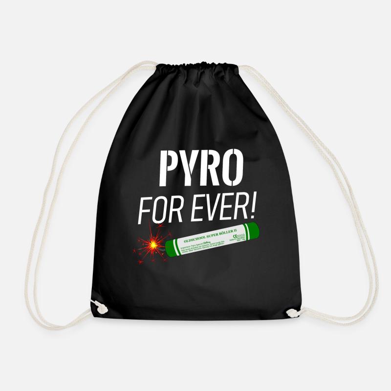 Pyro vor ever Feuerwerk - Turnbeutel - Schwarz
