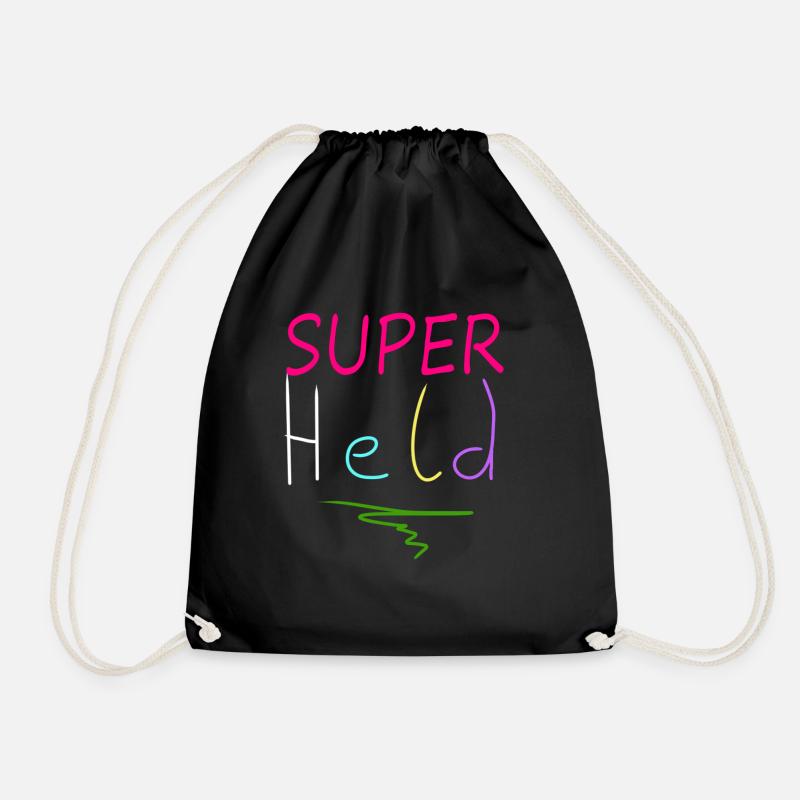 SuperHeld - Turnbeutel - Schwarz