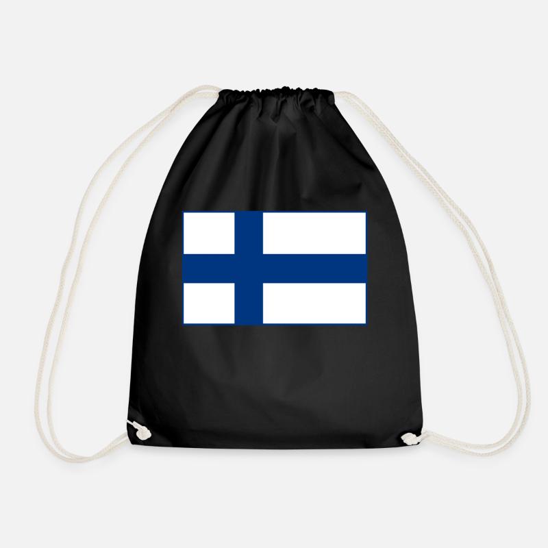 Finnland Flagge - Turnbeutel - Schwarz
