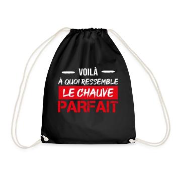 Voilà à quoi ressemble le chauve parfait - Sac de sport léger - noir - Devant
