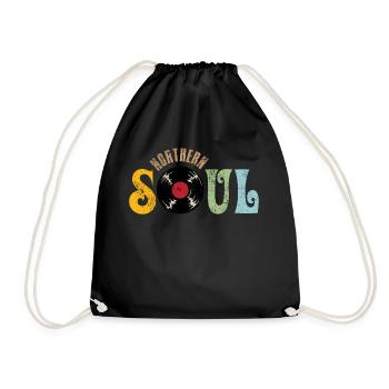 Northern Soul Lindy Hop Vintage - Drawstring Bag - black - Front