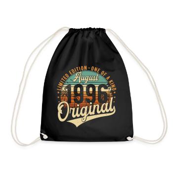 Août 1996 Vintage Anniversaire Rétro - Sac de sport léger - noir - Devant