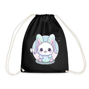 Easter Bunny Easter Bunny Bunny Gift - Drawstring Bag - black - Front