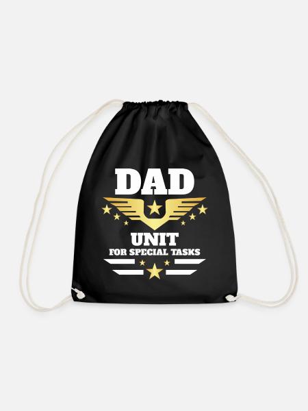 TATA UNIT FOR SPECIAL TASKS - Drawstring Bag - black