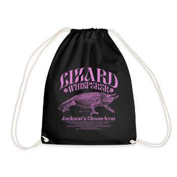 Jackson's Chameleon Lizard Whisperer - Drawstring Bag - black - Front