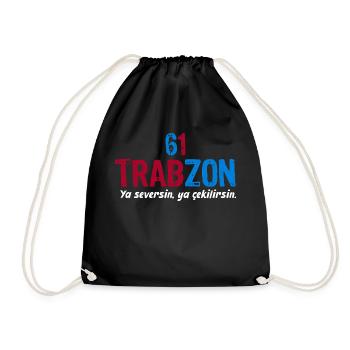 Trabzon Ya seversin ya cekilirsin - Turnbeutel - Schwarz - Vorne