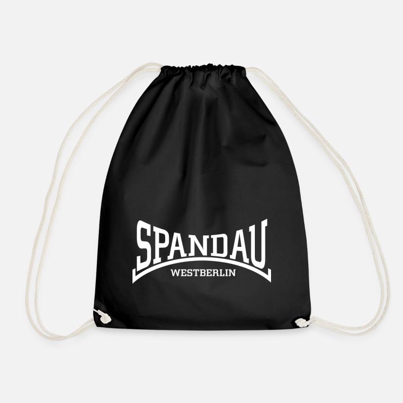 spandau west berlin - Drawstring Bag - black