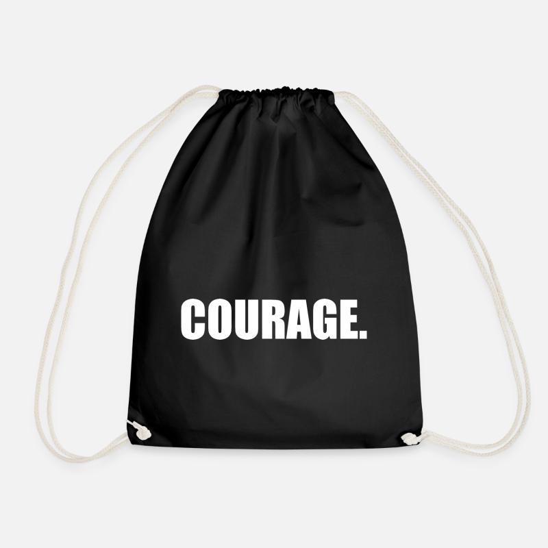 Courage - Turnbeutel - Schwarz