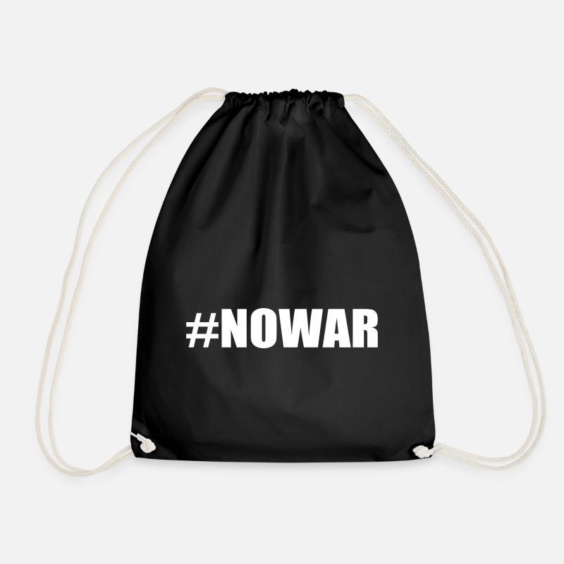 No war - Turnbeutel - Schwarz