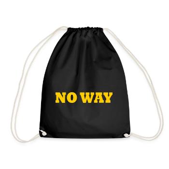 No way - Drawstring Bag - black - Front