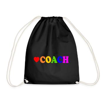 Coach - Drawstring Bag - black - Front