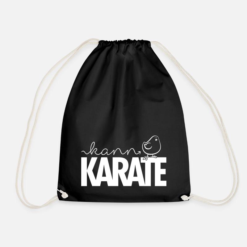 Kücken kann KARATE - Turnbeutel - Schwarz