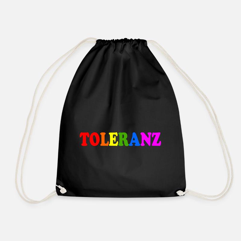 Toleranz - Turnbeutel - Schwarz