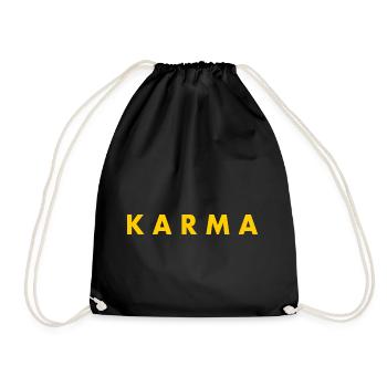 Karma - Turnbeutel - Schwarz - Vorne