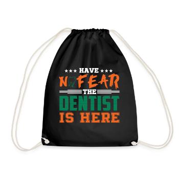 Dentist Dentist Profession Gift - Drawstring Bag - black - Front