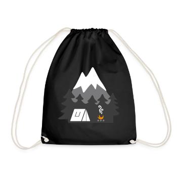 NATURE TENTS MONTAGNE - Sac de sport léger - noir - Devant
