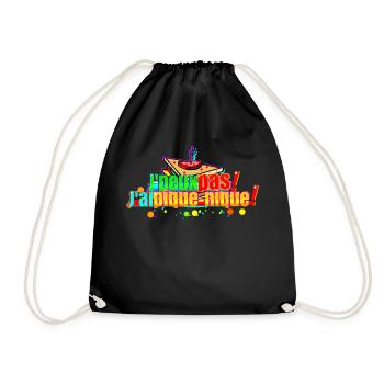 J'peux pas j'ai pique-nique - Sac de sport léger - noir - Devant
