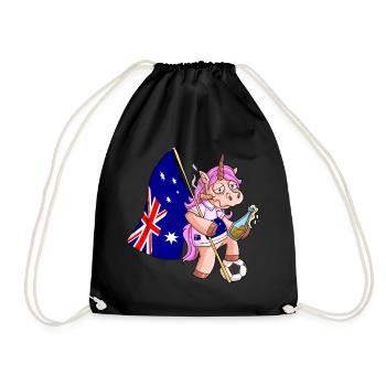Licorne du parti australien - Sac de sport léger - noir - Devant