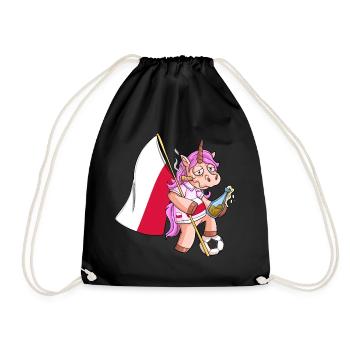 Licorne du parti polonais - Sac de sport léger - noir - Devant