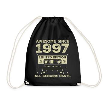 1997 Anniversaire Né(e) 1997 Vintage Rétro - Sac de sport léger - noir - Devant