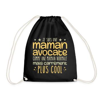 Mommy Lawyer - Normal Mama Geschenk Humor Mutter - Turnbeutel - Schwarz - Vorne