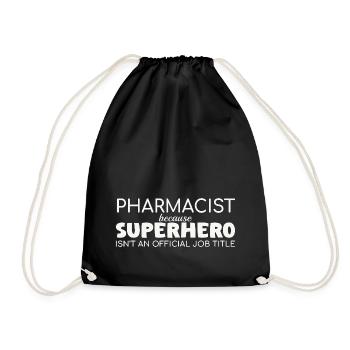 Pharmacist Superhero Pharmacy - Drawstring Bag - black - Front