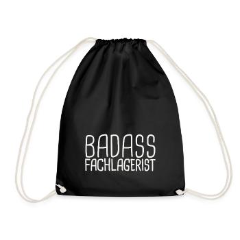 Fachlagerist Badass - Turnbeutel - Schwarz - Vorne