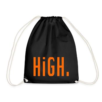 HiGH. - Turnbeutel - Schwarz - Vorne