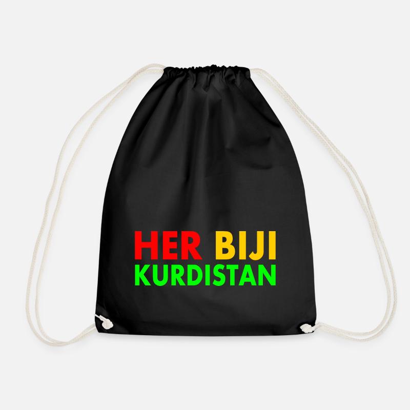 Her biji Kurdistan - Turnbeutel - Schwarz