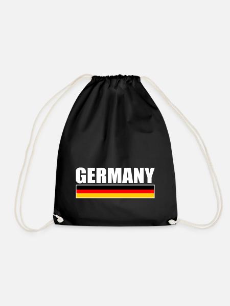Deutschland - Turnbeutel - Schwarz