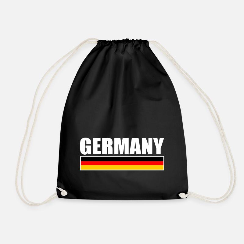 Deutschland - Turnbeutel - Schwarz