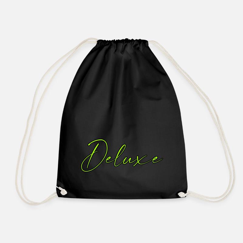 Deluxe - Drawstring Bag - black