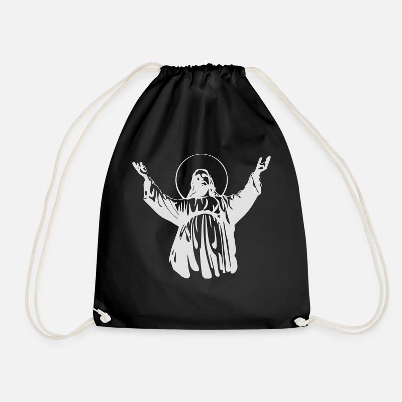 Jesus - Turnbeutel - Schwarz