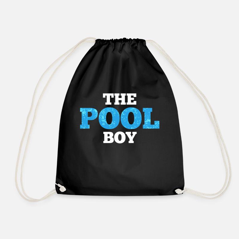 Der Pool-Junge - Turnbeutel - Schwarz
