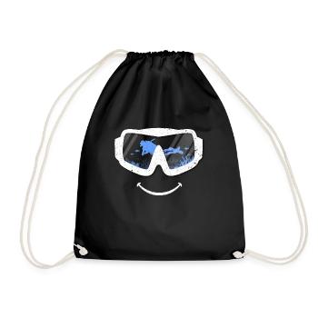 XASTY Dive Unit Dive Fridykking Apnea The Sea - Drawstring Bag - black - Front