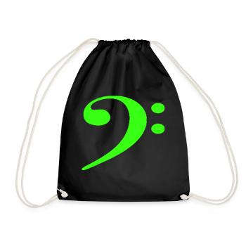 Clef basse - Sac de sport léger - noir - Devant