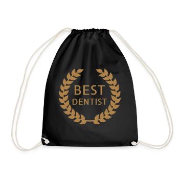 dentiste / dent / médecin / médecine - Sac de sport léger - noir - Devant