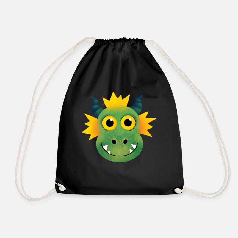 Freundlicher Corona-Drache - Turnbeutel - Schwarz