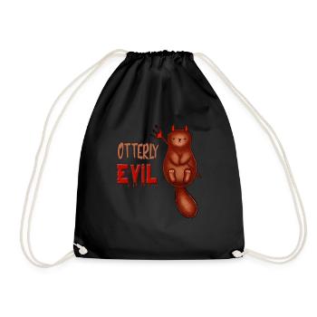 Otterly Evil Otter Pun - Sac de sport léger - noir - Devant