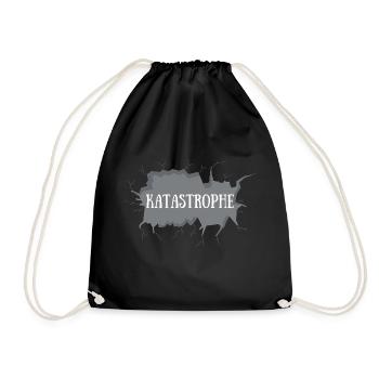 Katastrophe - Turnbeutel - Schwarz - Vorne