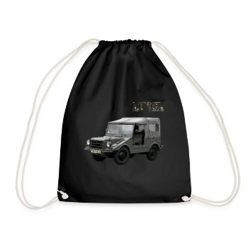Munga Off-Road Vehicle Military Vehicle - Drawstring Bag - black - Front
