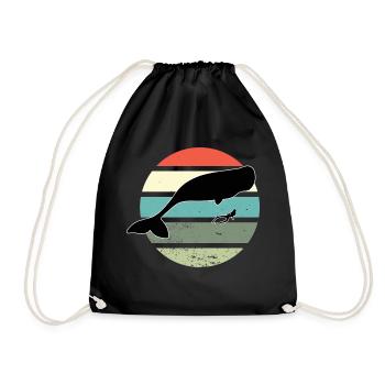 Plongeurs Plongée Plongée Rétro Snorkeler - Sac de sport léger - noir - Devant