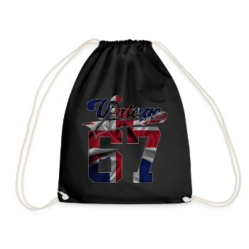 59E ANNIVERSAIRE UK MILLÉSIME 1967 - Sac de sport léger - noir - Devant