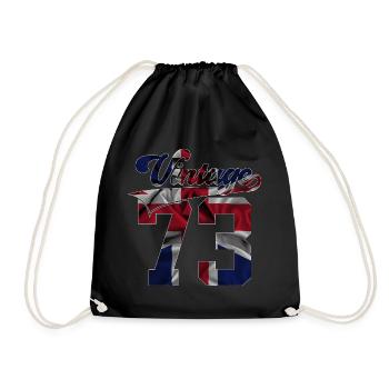 52ÈME ANNIVERSAIRE ROYAUME-UNI MILLÉSIME 1973 - Sac de sport léger - noir - Devant