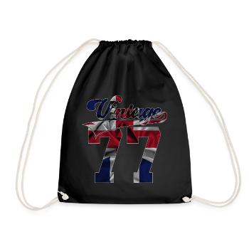 49E ANNIVERSAIRE UK MILLÉSIME 1977 - Sac de sport léger - noir - Devant