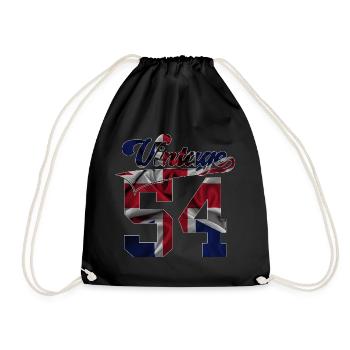 72E ANNIVERSAIRE UK MILLÉSIME 1954 - Sac de sport léger - noir - Devant