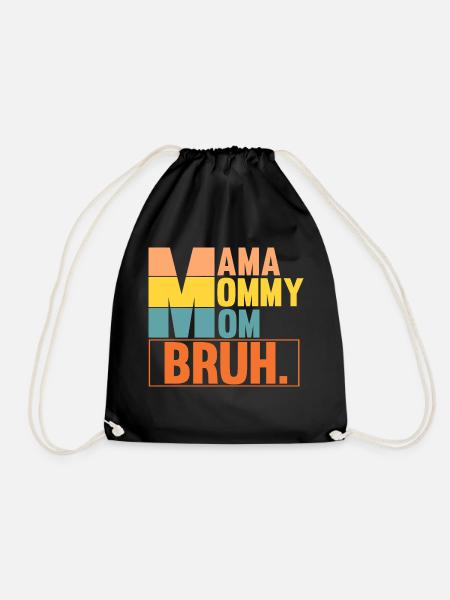 Mama Mama Beste Mama Lustig - Turnbeutel - Schwarz